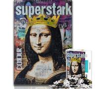 Puzzle per adulti e adolescenti La Gioconda è un gioco divertente e stimolante, un gioco educativo per famiglie, ideale per compleanni e Natale, 38x26cm