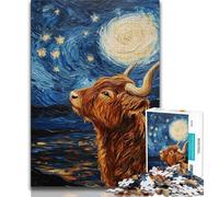 Puzzle per adulti e adolescenti Night Sky Night Sky Yak, giochi educativi, decorazioni per la casa, gioco educativo per compleanno, Natale 38x26cm