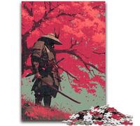 Puzzle per adulti e adolescenti Ninja sotto l'albero di ciliegio Adatto dai 14 anni in su Adatto per coppie Regali per amici e familiari 50x75cm