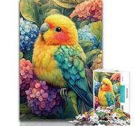 Puzzle per adulti e adolescenti, pappagallo, antistress, per ammazzare il tempo durante le vacanze, con poster abbinato e foglio di quiz, 38x26cm
