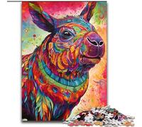 Puzzle per adulti e adolescenti Porcellino d'India in arte colorata, gioco per famiglie antistress, sfida difficile, un'opera d'arte per bambini dai 14 anni in su (dimensioni 26x38cm)