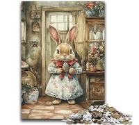 Puzzle per adulti e adolescenti, puzzle a forma di coniglietto pasquale, adatti dai 14 anni in su, giochi per famiglie, ideali come regalo per tutta la famiglia, 50x75cm