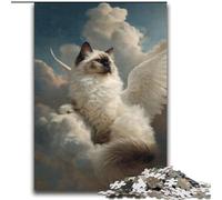 Puzzle per adulti e adolescenti, puzzle a forma di gatto con le ali, giocattolo educativo intellettuale decomprimente, adatto a coppie dai 14 anni in su, 70x100cm