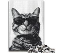 Puzzle per adulti e adolescenti, puzzle a forma di gatto per età 14+, gioco intellettuale, regali di compleanno per Natale, 50x75cm