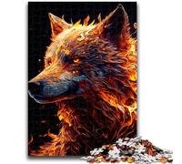 Puzzle per adulti e adolescenti, puzzle a forma di lupo, sfida di intelligenza, giocattoli avvincenti, regalo di compleanno, regali, arte murale 26x38cm