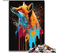 Puzzle per adulti e adolescenti, puzzle a forma di volpi, colorati, stimolanti, giocattoli, ideali come regalo per tutta la famiglia, dai 14 anni in su, 70x100cm