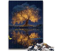 Puzzle per adulti e adolescenti, puzzle Albero della vita, giocattolo educativo intellettuale decomprimente, regalo di compleanno, regali, arte murale 26X38CM