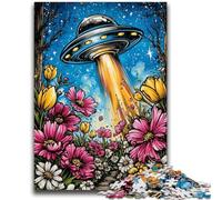 Puzzle per adulti e adolescenti, puzzle alieni, UFO, sfida di intelligenza, giocattoli avvincenti, regalo di compleanno, regali, arte murale 50x75cm