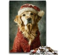 Puzzle per adulti e adolescenti Puzzle Animali Golden Retriever per bambini dai 14 anni in su Gioca con i giocattoli perché è l'ideale come regalo per tutta la famiglia 50x75cm