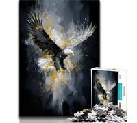 Puzzle per adulti e adolescenti, puzzle aquila reale, rompicapo, ideale come regalo per tutta la famiglia, adatto per 14 persone, 38x26cm