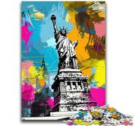 Puzzle per adulti e adolescenti, puzzle artistici, statua della libertà, per bambini dai 14 anni in su, giocattoli da giocare perché è l'ideale come regalo per tutta la famiglia, 38x26cm