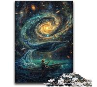 Puzzle per adulti e adolescenti Puzzle Balene nello spazio Giocattoli educativi per l'apprendimento Giochi per famiglie Migliora l'amore tra coppie 26x38cm