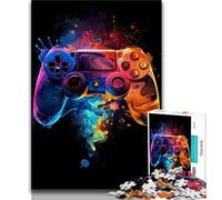 Puzzle per adulti e adolescenti puzzle colorati con controller di gioco per adulti con poster abbinato e foglio di quiz per bambini dai 14 anni in su 26x38cm