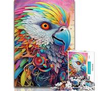 Puzzle per adulti e adolescenti Puzzle colorati dell'aquila per adulti con poster abbinato e foglio di quiz per bambini dai 14 anni in su 26x38cm