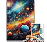 Puzzle per adulti e adolescenti, puzzle colorati dell'universo per adolescenti, antistress, sfide difficili, regali di Babbo Natale segreto (dimensioni 75x50cm)