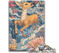 Puzzle per adulti e adolescenti, puzzle con animali e cervi, adatti dai 14 anni in su, giochi per famiglie, ideali come regali per tutta la famiglia, 26x38cm