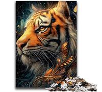 Puzzle per adulti e adolescenti, puzzle con animali e tigri, arte per età 14+, giochi educativi per adulti e adolescenti, regalo artistico 26x38cm