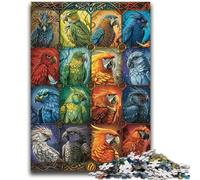 Puzzle per adulti e adolescenti, puzzle con animali, pappagalli, giochi stimolanti, giocattoli, offerte come regali per tutta la famiglia, dai 14 anni in su, 26x38cm