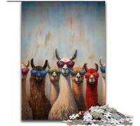 Puzzle per adulti e adolescenti,puzzle con arte di alpaca,giocattoli da gioco,ogni pezzo è unico - Gioco stimolante e divertente per tutta la famiglia,adatto a bambini dai 14 anni dimensioni 26x38cm
