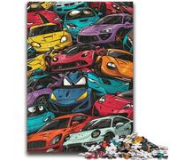 Puzzle per adulti e adolescenti, puzzle con auto sportiva fantastica per bambini dai 14 anni in su, gioco impossibile, regalo di compleanno per Natale, 26x38cm