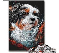 Puzzle per adulti e adolescenti Puzzle con cane Havanese Arte per bambini dai 14 anni in su Gioca con i giocattoli Perché è l'ideale come regalo per tutta la famiglia 70x100cm