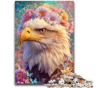 Puzzle per adulti e adolescenti, puzzle con fiori e aquile, giocattoli educativi per famiglie, giochi per migliorare l'amore tra coppie, 50x75cm