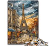 Puzzle per adulti e adolescenti, puzzle con la Torre Eiffel dipinta a olio, adatti dai 14 anni in su, giochi per famiglie, ideali come regalo per tutta la famiglia, 50x75cm
