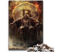 Puzzle per adulti e adolescenti, puzzle con logo Bitcoin, gioco stimolante, giocattoli, offerte come regali per tutta la famiglia, dai 14 anni in su, 26x38cm