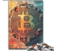 Puzzle per adulti e adolescenti, puzzle con logo Bitcoin, gioco stimolante, giocattoli, offerte come regali per tutta la famiglia, dai 14 anni in su, 70x100cm