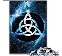 Puzzle per adulti e adolescenti, puzzle con logo celtico blu, attività divertenti per la casa, giocattoli per i giorni di pioggia, regali di compleanno (dimensioni 26x38cm)