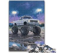 Puzzle per adulti e adolescenti, puzzle con monster truck psichedelico, design unico e vibrante, esperienza di gioco rilassante e stimolante, 50x75cm