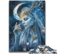 Puzzle per adulti e adolescenti, puzzle con quiz sulla dea della luna, ideale come regalo per tutta la famiglia, 26x38cm