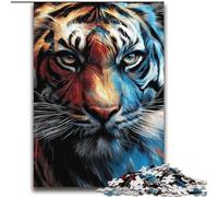 Puzzle per adulti e adolescenti, puzzle con quiz sulla tigre, ideale come regalo per tutta la famiglia, 70x100cm