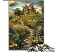 Puzzle per adulti e adolescenti, puzzle con vista sul cottage, gioco per famiglie, regali di compleanno, sfida, difficoltà elevata (dimensioni 26x38cm)