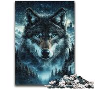 Puzzle per adulti e adolescenti, puzzle da 1000 pezzi a forma di lupo, per bambini dai 14 anni in su, interessanti regali per ridurre lo stress per amici e familiari, 50x75cm