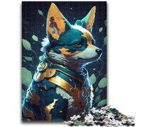 Puzzle per adulti e adolescenti, puzzle da 1000 pezzi, realismo magico, cane Corgi, gioco stimolante e gioco educativo per famiglie, per compleanni e Natale, 26x38cm