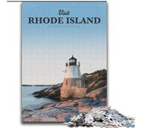 Puzzle per adulti e adolescenti, puzzle da 1000 pezzi, visita Rhode Island, per un gioco educativo, una sfida, un giocattolo che migliora la memoria per i 14 anni, 75x100cm
