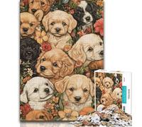 Puzzle per adulti e adolescenti, puzzle del mondo dei cuccioli, giochi educativi, decorazioni per la casa, regali di compleanno, decorazioni murali (38x26cm)