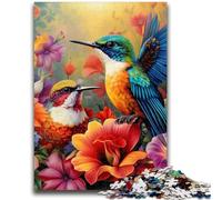 Puzzle per adulti e adolescenti, puzzle del mondo dei fiori e degli uccelli per adulti, gioco stimolante per tutti, per donne, regali per uomini (50x75cm)