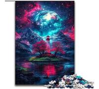 Puzzle per adulti e adolescenti, puzzle Dengta Under The Blood Moon, per bambini dai 14 anni in su, gioco educativo, sfida, giocattolo, regalo per compleanni (dimensioni 50x75cm)