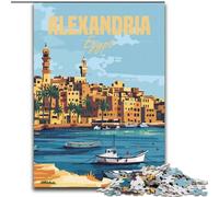Puzzle per adulti e adolescenti, puzzle di Alessandria d'Egitto, giocattolo educativo antistress, ottimi regali e giocattoli, 50x75cm