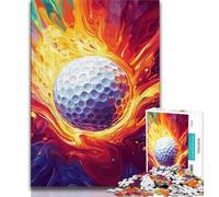 Puzzle per adulti e adolescenti Puzzle di golf sul fuoco per adolescenti, antistress, sfida difficile, regali di Babbo Natale segreto (dimensioni 38x26cm)