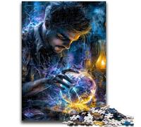 Puzzle per adulti e adolescenti, puzzle, gioco di quiz sulla magia e il mago, ideale come regalo per tutta la famiglia, 26x38cm