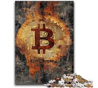 Puzzle per adulti e adolescenti, puzzle graffiti, bitcoin, gioco impegnativo per tutti, per donne, regali per uomini, 50x75cm