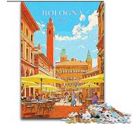 Puzzle per adulti e adolescenti, puzzle Italia Bologna, viaggi, giochi educativi, decorazioni per la casa, adatti per la decorazione del desktop, 50x75cm