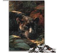 Puzzle per adulti e adolescenti, puzzle Jungle Wild Black Panther, attività per famiglie che rafforzano l'amore tra coppie dai 14 anni in su (dimensioni 26x38cm)