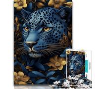 Puzzle per adulti e adolescenti, puzzle leopardo, giocattolo educativo intellettuale decomprimente, regalo di compleanno, 38x26cm