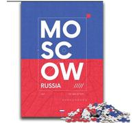 Puzzle per adulti e adolescenti, puzzle Mosca, Russia, giocattolo educativo antistress, ottimi regali e giocattoli 70x100cm