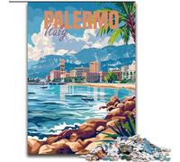 Puzzle per adulti e adolescenti, puzzle Palermo Italia, per 14+ anni, gioco impegnativo e gioco per famiglie, fantastico 50x75cm