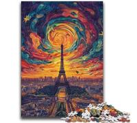 Puzzle per adulti e adolescenti Puzzle Psichedelico Eiffel per bambini dai 14 anni in su Gioca con i giocattoli perché è l'ideale come regalo per tutta la famiglia 50x75cm